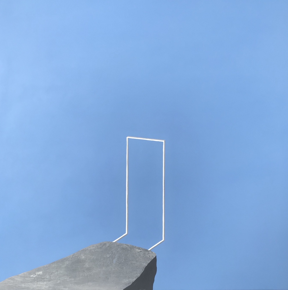 Pierpaolo Curti, Gate 6, 50x50 cm, tecnica mista su mdf, 2019