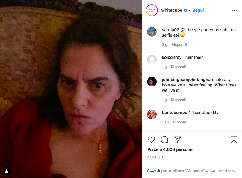 Diario d’artista durante il lockdown. Tracey Emin si racconta su Instagram per White Cube