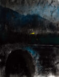 Tino Signorini Tunnel di notte creta nera tecnica mista cm. 37 x 28.5 2013 L’opera al nero di Tino Signorini. Palermo dice addio al pittore della notte e della malinconia