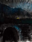 Tino Signorini Tunnel di notte creta nera tecnica mista cm. 37 x 28.5 2013 L’opera al nero di Tino Signorini. Palermo dice addio al pittore della notte e della malinconia