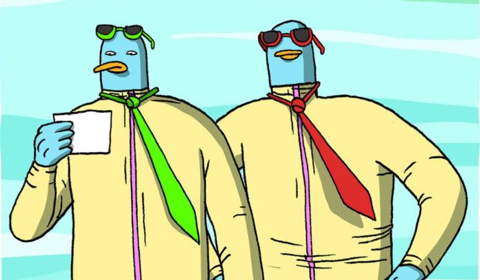 Un particolare del fumetto inedito di Adam Tempesta