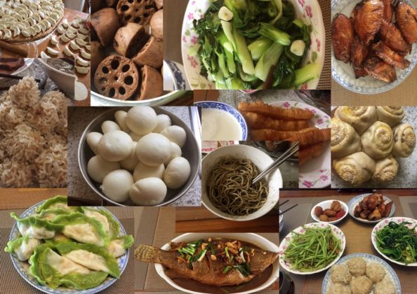 图 I piatti sani della madre di Feng Chen preparati durante la quarantena