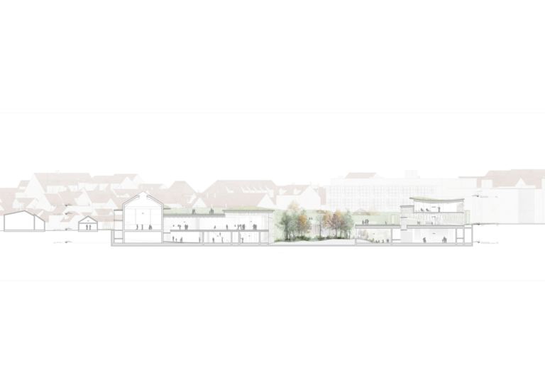 Rendering del nuovo Hans Christian Andersen Museum. Copyright Kengu Kuma architects – Cornelius Vöge architects – MASU planning