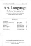 Art Language, n. 1, vol. 1, 1969