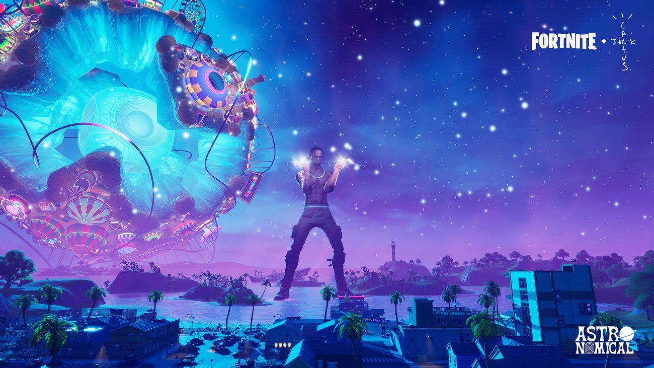 Astronomical di Travis Scott in Fortnite (da Epic Games)