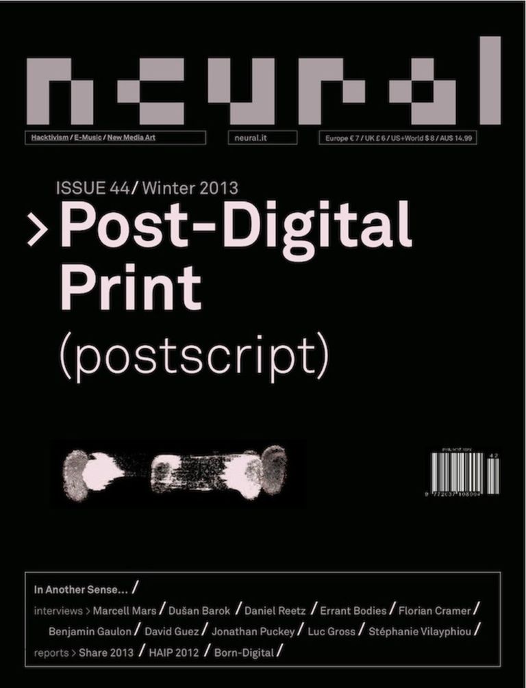 Cover della rivista Neural, n. 44