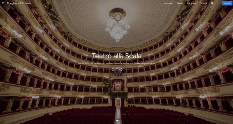 Header 2, Teatro alla Scala, Google Arts&Culture