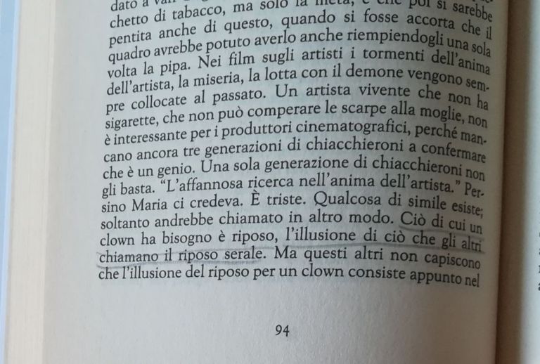 Heinrich Böll, Opinioni di un clown, Mondadori, Milano 2001. Photo Maria Chiara Ziosi