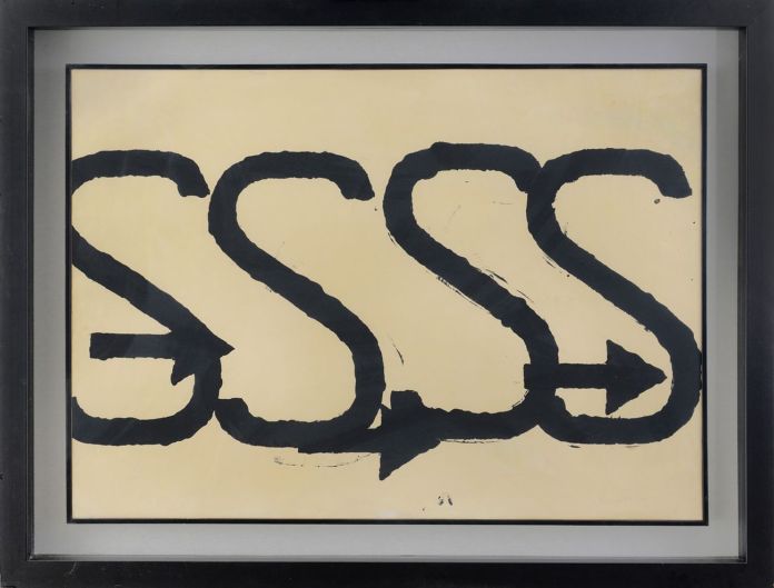 Jannis Kounellis, Segnali, 1960. Asta di Arte Moderna e Contemporanea, dal 23 al 31 maggio 2020 (stima € 105-120.000)