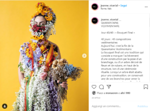 Quarantine Vestimentaire, il progetto della fashion designer Jeanne Vicerial narrato su Instagram