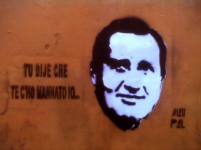 Maupal, Alberto Sordi, Via degli Ombrellari, Roma, 2014