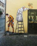 Maupal, Street Pope, Vicolo del Campanile, Roma, 2016