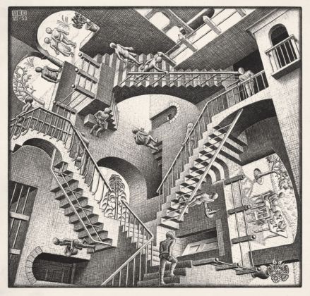 Maurits Cornelis Escher Relatività, 1953 Collezione privata, Italia All M.C. Escher works © 2019 The M.C. Escher Company. All rights reserved