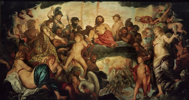 Peter Paul Rubens, Concilio degli dei, 1602, olio su tela. Praga, Collezione d’Arte del Castello di Praga