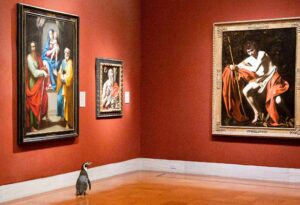 Pinguini al museo. Il video del Nelson-Atkins Museum di Kansas City