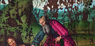 Raffaello, Stendardo SS. Trinità, particolare, Creazione di Eva, Città di Castello, Pinacoteca Comunale