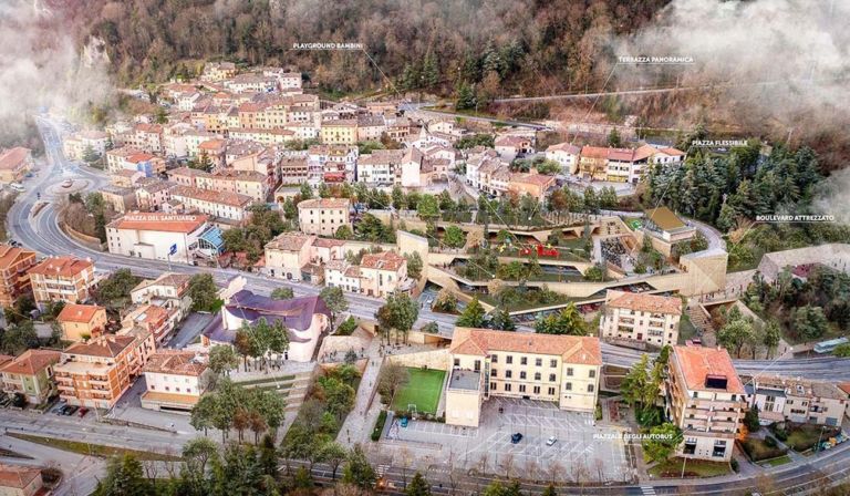 TARI Architects © Borgo Maggiore Parking 2nd Prize, Borgo Maggiore, San Marino