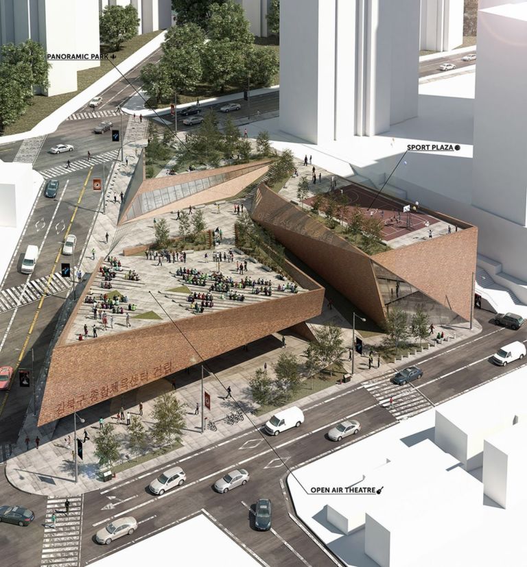 TARI Architects © Child and Youth Art and Sport Center, Honorable Mention, Seoul