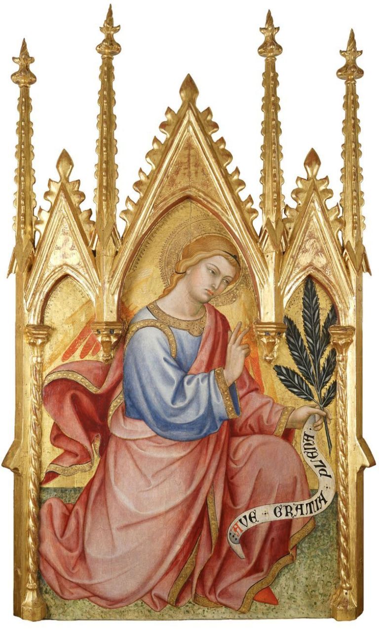 Taddeo di Bartolo, Arcangelo Gabriele, cuspide del polittico del 1401. Capitolo del Duomo di Montepulciano. Photo Mario Verdelli