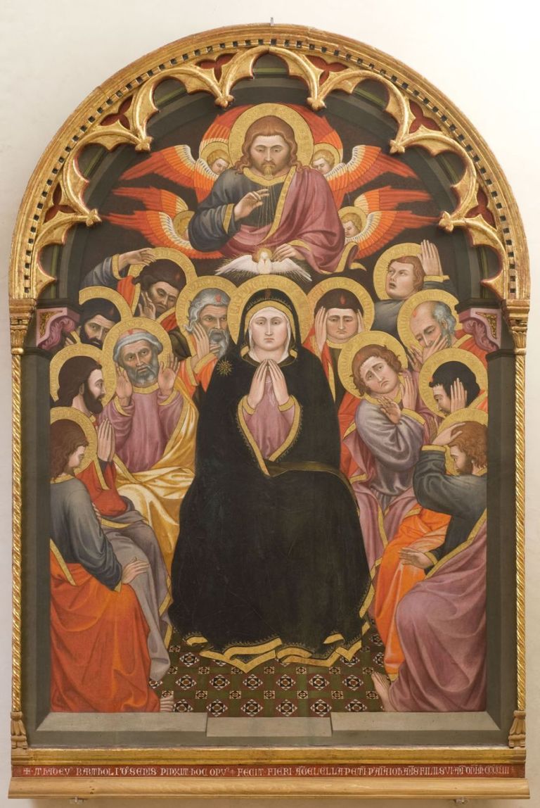 Taddeo di Bartolo, Pentecoste, 1403, tempera su tavola. Galleria Nazionale dell’Umbria, Perugia