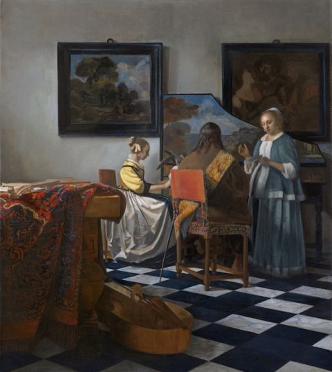 Foto Concerto a tre Vermeer_Rimaterializzazione by Factum Arte