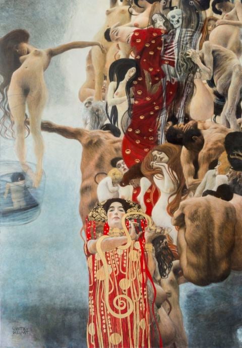 Foto Medicina, Gustav Klimt, Rimaterializzazione by Factum Arte 