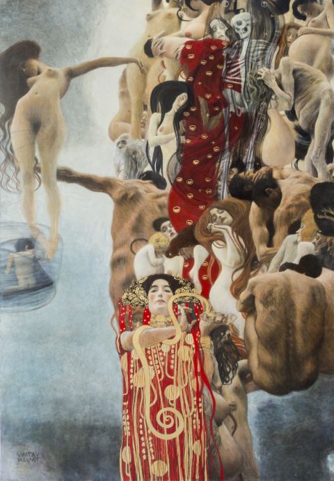 Foto Medicina, Gustav Klimt, Rimaterializzazione by Factum Arte 