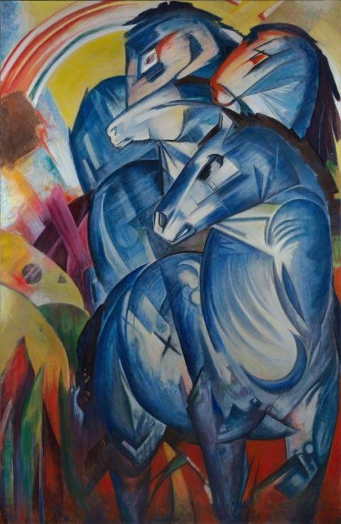 Foto La Torre dei Cavalli Azzurri, Franz Marc, Rimaterializzazione by Factum Arte