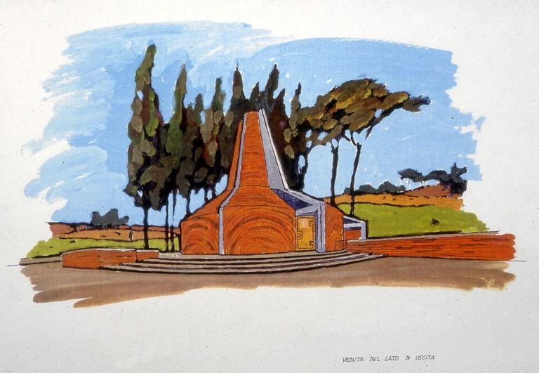 Eugenio Gentili Tedeschi, Edificio rituale funebre al cimitero ebraico di Prima Porta di Roma
