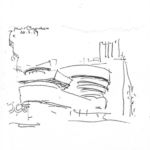 Eugenio Gentili Tedeschi Guggenheim Museum di New York schizzo Architetti d’Italia. Eugenio Gentili Tedeschi, l’eroe