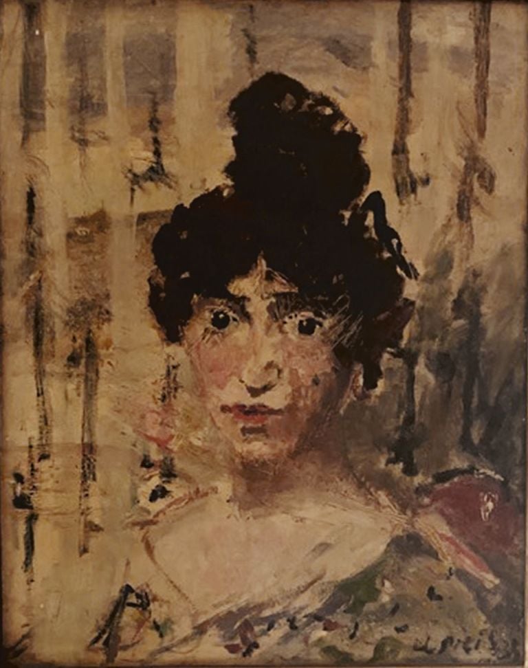 Filippo De Pisis, Colette, 1933, olio su cartone, 57x46 cm. Collezione privata © Filippo de Pisis by SIAE 2019