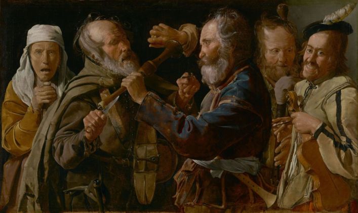Georges de La Tour, La rissa tra musici mendicanti, 1625-30 ca. Olio su tela, 85,7 x 141 cm. The J. Paul Getty Museum, Los Angeles