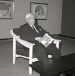 Giorgio de Chirico alla mostra di Bruno Saetti, Galleria del Cavallino, Venezia, 10 settembre 1968