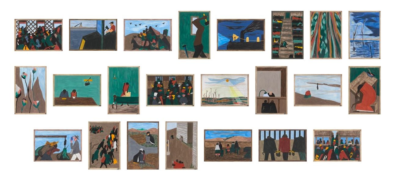 Jacob Lawrence, da The Migration Series, 1940. The Phillips Collection, Washington