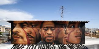 Jorit, Lenin Martin Luther King Malcolm X Angela Davis George Floyd. Photo Gigi Valentino