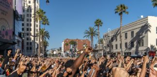 7 giugno 2020 la mattina a Compton City Hall manifestazione organizzata da @comptoncowboys e nel pomeriggio a Hollywood dove sono presenti circa 15.000 persone ©fabianocaputo