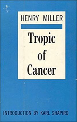 La prima edizione statunitense del Tropico del Cancro, Grove Press, 1961