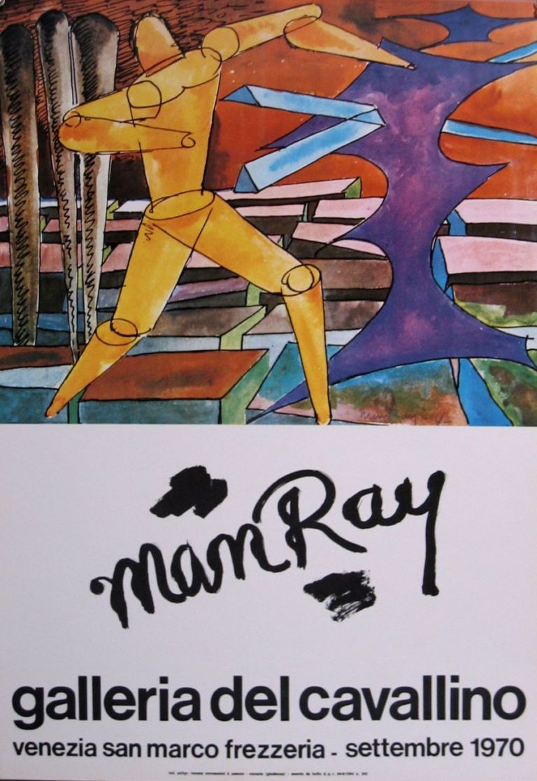 Locandina per la mostra su Man Ray, Galleria del Cavallino, Venezia, settembre 1970