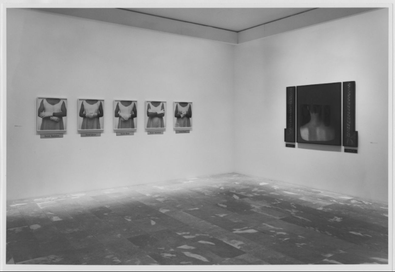 Lorna Simpson. Projects 23. Installation view at The Museum of Modern Art, New York 1990. Photo Mali Olatunji