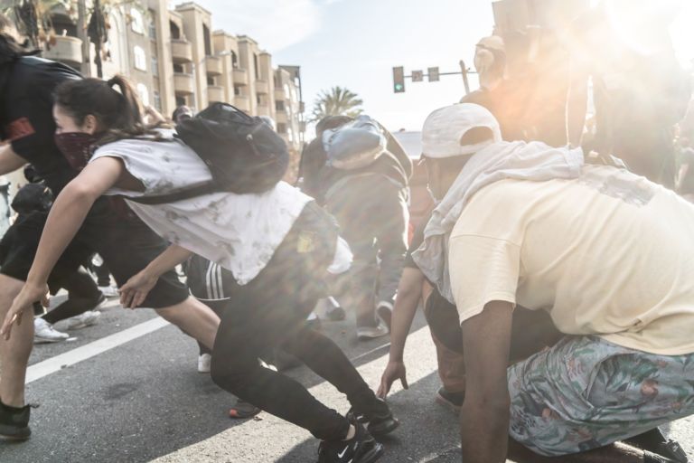 30 maggio 2020, scontri con la polizia a Beverly Blvd ©fabianocaputo