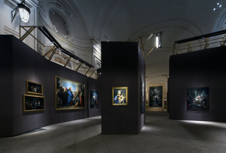 Mostra Sfida al Barocco. Reggia di Venaria Reale, Torino, courtesy Nemo Studio che ha illuminato le opere esposte