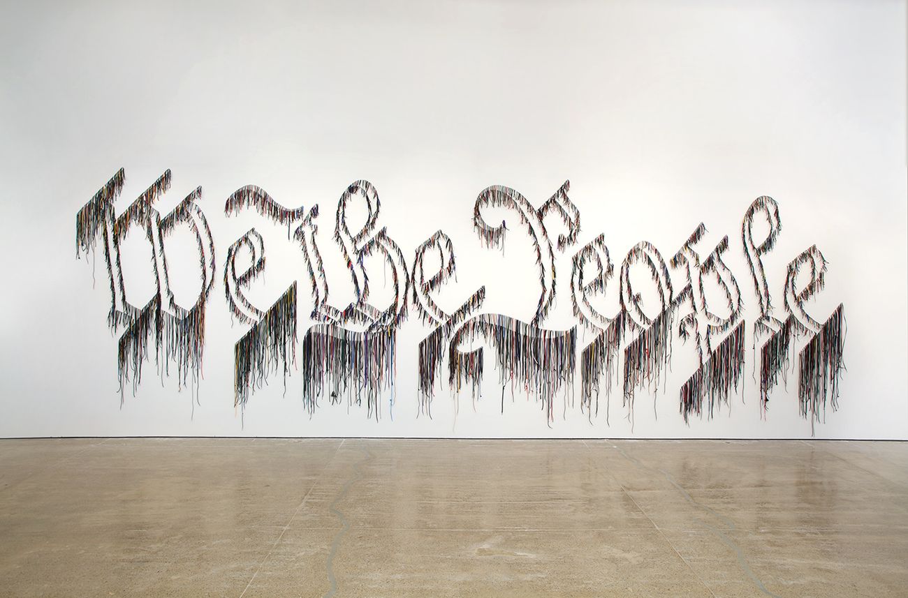 Nari Ward, We the People, 2011. The Speed Art Museum, Louisville (Kentucky)