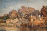 Nicola Palizzi, Atrani, olio su tela, cm 28x41. Courtesy Blindarte