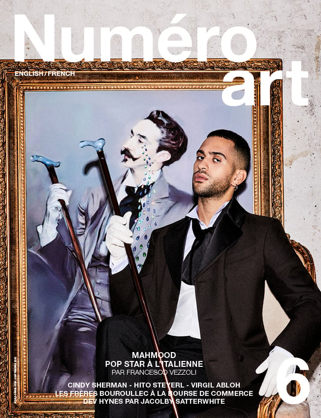 Numéro Art - cover con Mahmood fotografato da Francesco Vezzoli - ph. via www.numero.com