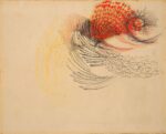 Tancredi Parmeggiani, Senza titolo, 1953, tecnica mista su carta intelata, cm 73x90. Courtesy Blindarte