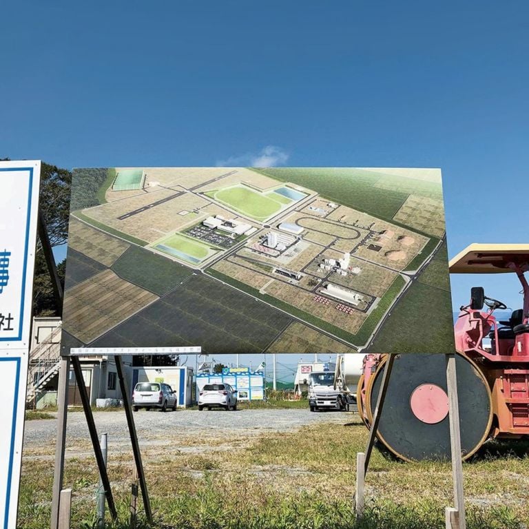 The Fukushima Robot Test Field, built on a perfectly flat 125 acre tabula rasa created after farmlands and houses were washed away by the 2011 tsunami © Rem Koohlaas