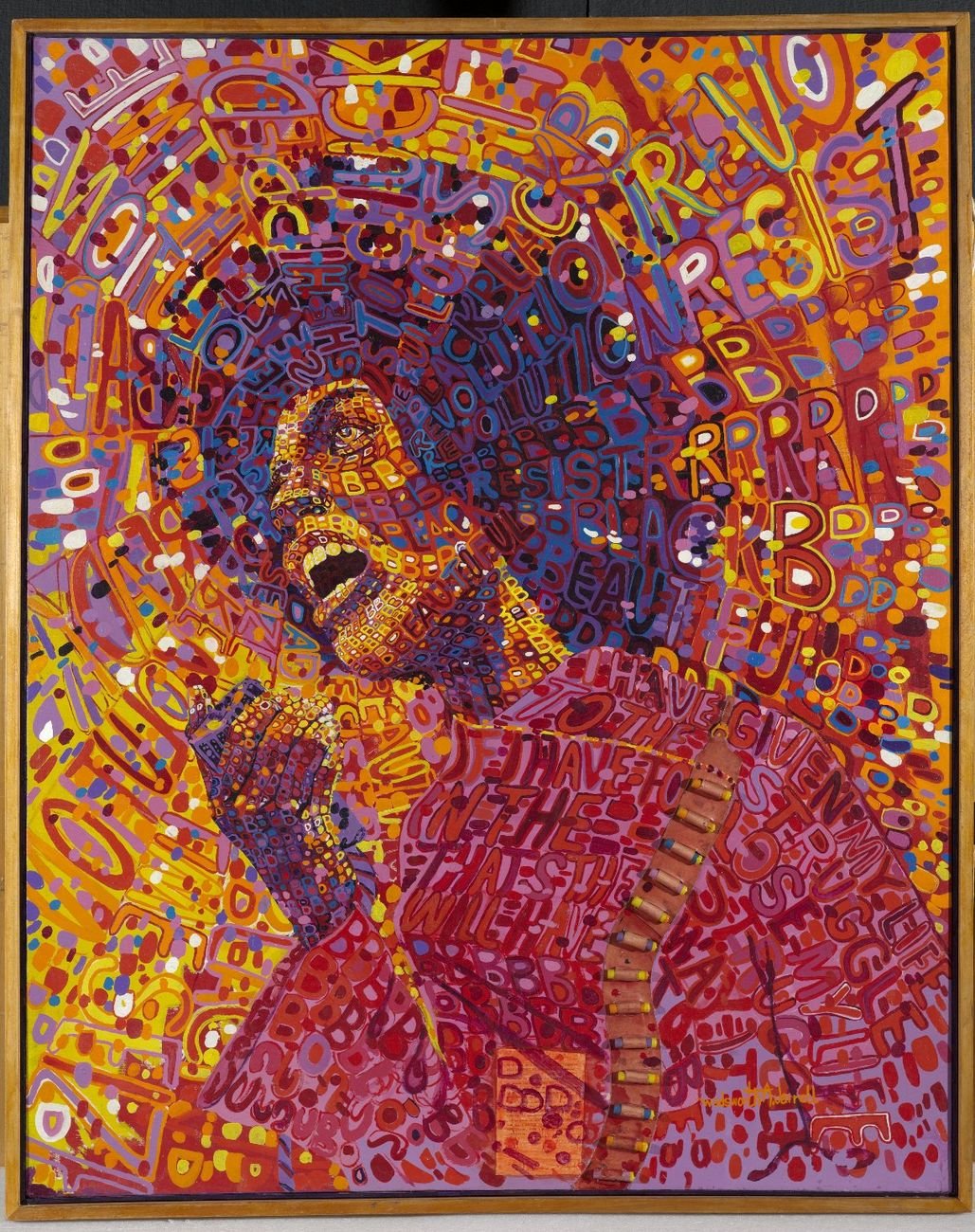 Wadsworth A. Jarrell, Revolutionary (Angela Davis), 1971. Brooklyn Museum, New York © Wadsworth Jarrell