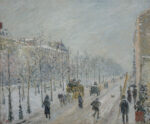 Camille Pissarro, Boulevard esterni, effetto di neve, 1879 © Musée Marmottan Monet, Paris / Bridgeman Images