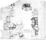 Studi per il portale del teatro di Sciacca, progetto di Giuseppe Samonà, 1974. Università Iuav di Venezia, Archivio Progetti, Collezione Bastiana e Francesco Dal Co