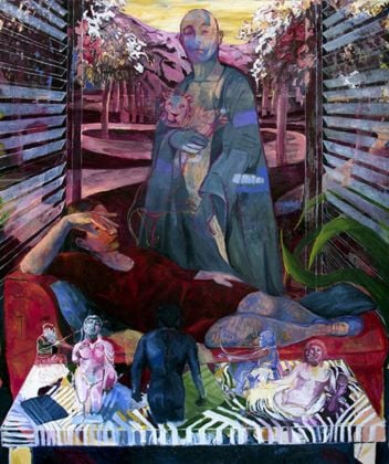 Aryan Ozmaei, Early Springtime Vision, 2019, olio su tela, 140x170 cm